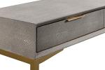 Pesce Modern Grey 3-Drawer Console Table