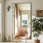 GLSLAND Extra Large Black Full-Length Mirror