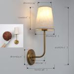 Set of 2 Vintage Brass Wall Sconces