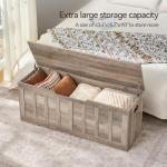 VANKILEY Extra Large Wooden Storage Chest