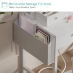 White Makeup Vanity Set with Mirror and Lights