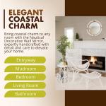 Kouboo Rattan Nautical Decorative Wall Mirror