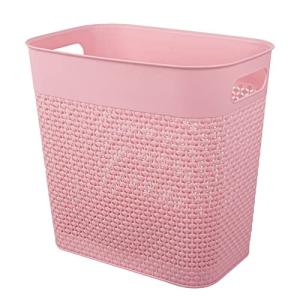 Pink 3 Gallon Plastic Trash Can for Any Room