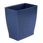 Navy 4-Piece Plastic Trash Bin Set