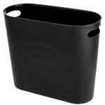 3-Gallon Black Trash Can with Handles