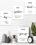 Inspirational Motivational Wall Art for Home Office