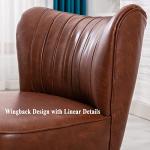 Set of 2 Modern PU Leather Accent Chairs