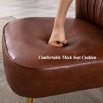 Set of 2 Modern PU Leather Accent Chairs