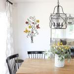 Remenna Metal Flower and Butterfly Wall Art