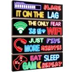 Colorful Gaming Wall Art Set for Kids Decor