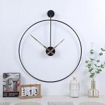 Oversized Modern Nordic Wall Clock in Black