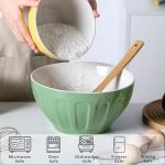 Colorful Ceramic Mixing Bowls Set - 3 Pieces