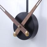 Oversized Modern Nordic Wall Clock in Black