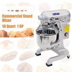 10-Quart Heavy Duty Stainless Steel Food Mixer