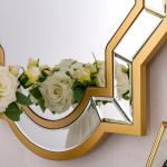 Gold Beveled Edge Decorative Wall Mirror, 24" x 36