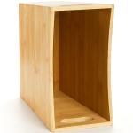 TOPZEA Rectangular Bamboo Waste Basket for Home