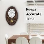 Musical Pendulum Wall Clock with Westminster Chimes