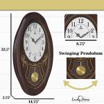 Musical Pendulum Wall Clock with Westminster Chimes
