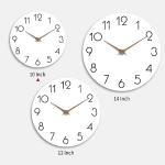 Modern 10-Inch Silent Battery Operated Wall Clock