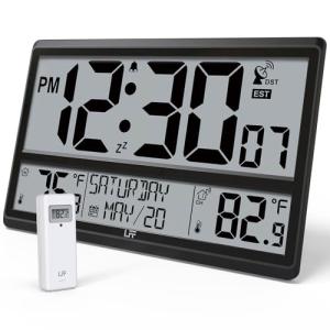 Digital Atomic Wall Clock with Temperature Sensor