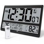 Digital Atomic Wall Clock with Temperature Sensor