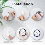 12" Silent Quartz Wall Clock - Easy to Read