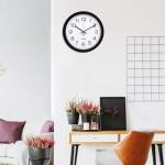 12" Silent Quartz Wall Clock - Easy to Read