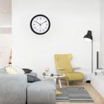 12" Silent Quartz Wall Clock - Easy to Read