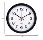 12" Silent Quartz Wall Clock - Easy to Read