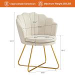 Velvet Accent Chairs for Makeup and Living Room