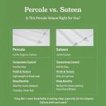 Organic Cotton Queen Percale Sheet Set - White