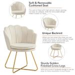 Velvet Accent Chairs for Makeup and Living Room