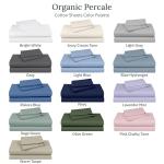 Organic Cotton Queen Percale Sheet Set - White