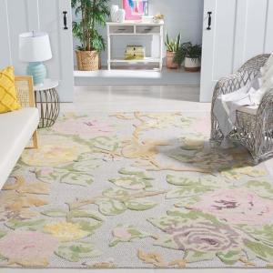 Glamour Collection Floral Area Rug - 8' x 10