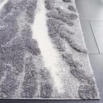 Grey Hi-Lo Shag Area Rug - 9' x 12
