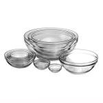 Anchor Hocking Round Clear Glass Plates Set
