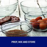 Anchor Hocking Round Clear Glass Plates Set