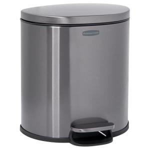 Rubbermaid Charcoal Stainless Steel Step-On Trash Can