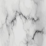 mDesign Marble Round Small Stainless Steel Trash Can