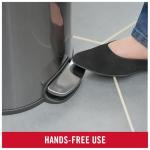 Rubbermaid Charcoal Stainless Steel Step-On Trash Can