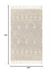 Light Grey Moroccan Area Rug, 9' x 12