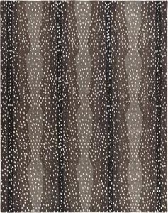 Contemporary Blue Animal Print Wool Area Rug 12x9