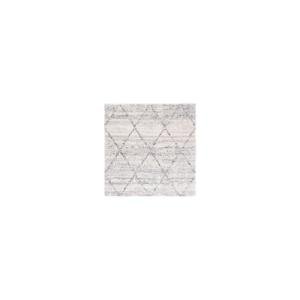 Modern Grey & Ivory 12' Square Shag Rug