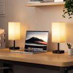 Dimmable Nightstand Lamps with USB Charging Ports