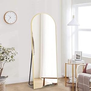 Gold Arched Full Length Mirror 64"x21