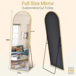 Gold Arched Full Length Mirror 64"x21