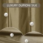 Light Filtering Dupioni Silk Vertical Curtain Panel