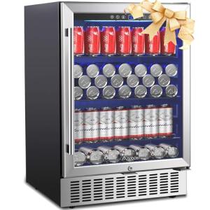 Aobosi 24" Beverage Refrigerator for Cans and Bottles