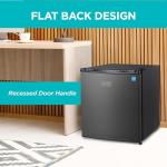 Black Mini Fridge with Freezer, 1.7 Cubic Feet