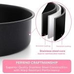 Herogo 8 Inch Round Cake Pan Set - Nonstick